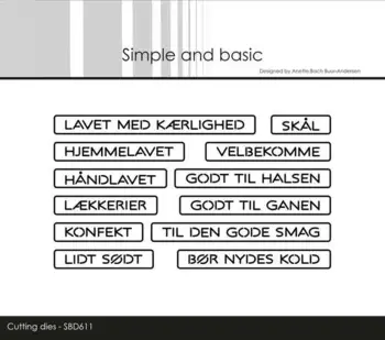 Simple and Basic die "All-in-one Plate - Hjemmelavet" SBD611