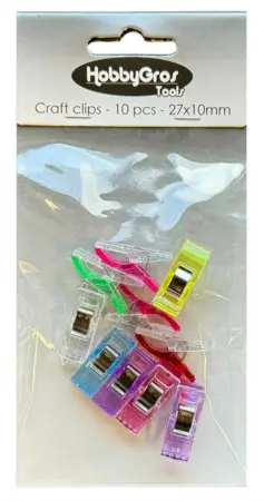 HobbyGros Tools "Craft Clips - 10 pcs" HGT016
