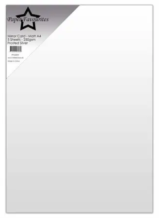 Paper Favourites Mirror Card Mat "Frosted Silver" PFSS005