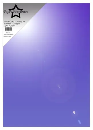 Paper Favourites Mirror Card Glossy "Light Purple" PFSS111