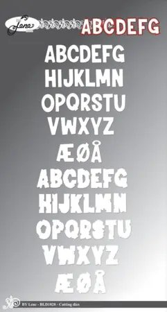 BY Lene Dies "Alphabet w/Shadow" BLD1828