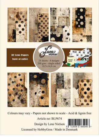 BY Lene Paperpad "Taste of coffee" BLP674