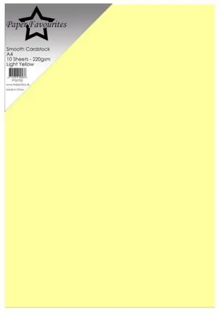 Paper Favourites Smooth Cardstock "Light Yellow" PFSS702