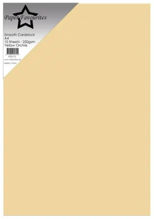 Paper Favourites Smooth Cardstock "Yellow Orchre" PFSS710