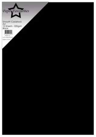 Paper Favourites Smooth Cardstock "Black" PFSS714