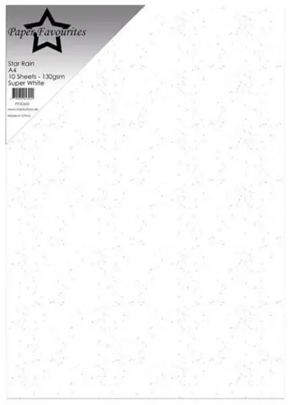 Paper Favourites Star Rain "Super White" PFSS603