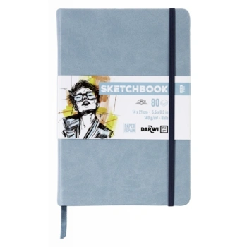 SKETCHBOOK 14X21 80 blade 140G SOFT blå