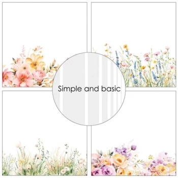 Simple and Basic Design Papers "Floral borders Vol. 2" SBP563