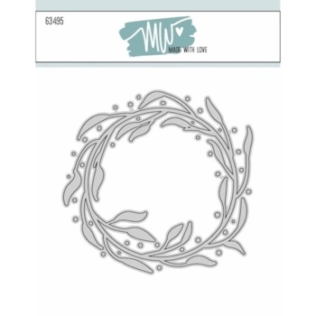 Dies Made With Love Wreath with splats