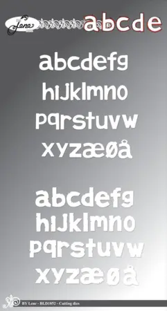 BY Lene Dies "Alphabet - Small letters" BLD1852