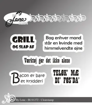 BY Lene Clearstamp "Danske tekster" BLS1272