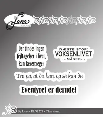 BY Lene Clearstamp "Danske tekster" BLS1271