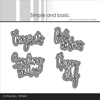 Simple and Basic dies "English texts" SBD664