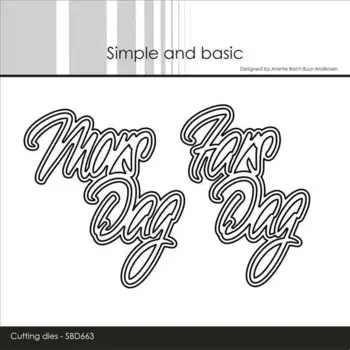 Simple and Basic dies "Mors Dag / Fars Dag" SBD663