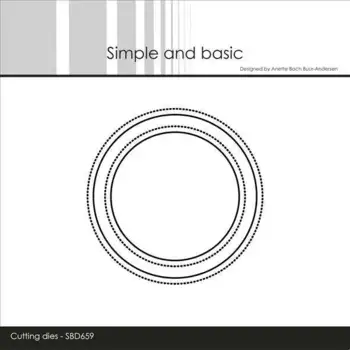 Simple and Basic dies "Round windows with pierced edge" SBD659