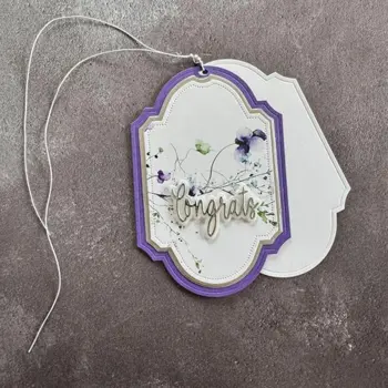 Simple and Basic dies "Decorative frames and tag with add" SBD657