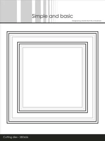 Simple and Basic dies "Square frames with elegant edges" SBD656