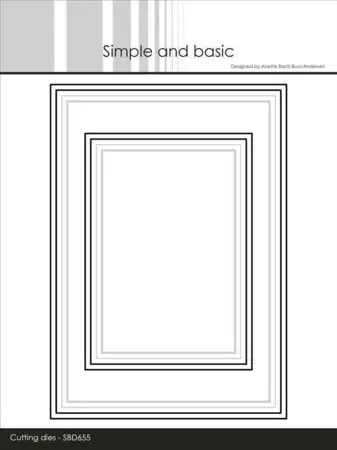 Simple and Basic dies "A6/A7 Frames with elegant edges" SBD655