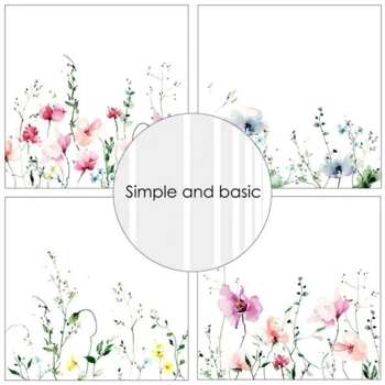 Simple and Basic Design Papers "Watercolour Meadow Flowers" SBP564