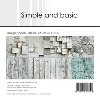 Simple and Basic Design Papers "RUSTIC BACKGROUNDS" SBP565
