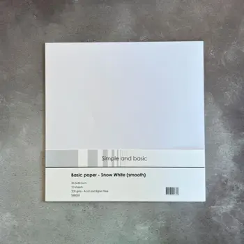 Simple and basic "Basic Paper - Snow White (smooth) SBB003