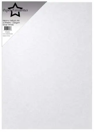 Paper Favourites Heavy Vellum Paper "Silver White" PFSS902