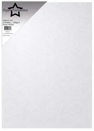 Paper Favourites Vellum Paper "Silver White" PFSS912