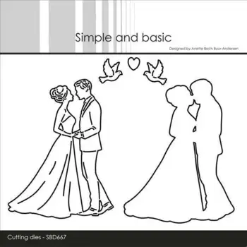 Simple and Basic dies "Wedding couple" SBD667