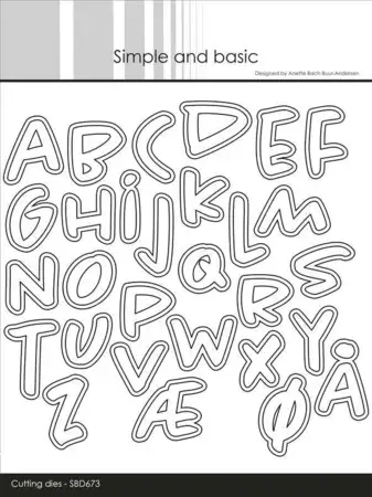 Simple and Basic dies "Alphabet - Large" SBD673