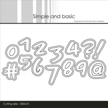 Simple and Basic dies "Numbers - Large" SBD674