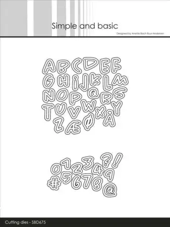 Simple and Basic dies "Alphabet and numbers - Mini" SBD675
