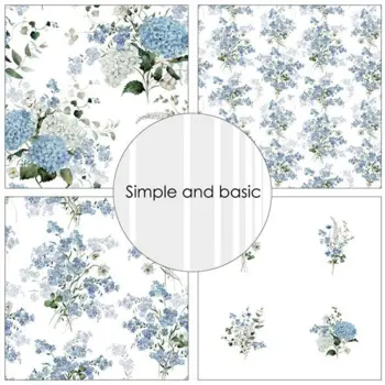 Simple and Basic Design Papers "Blue delicate florals" SBP566