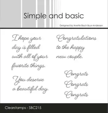 Simple and basic Clearstamp "English texts" SBC215