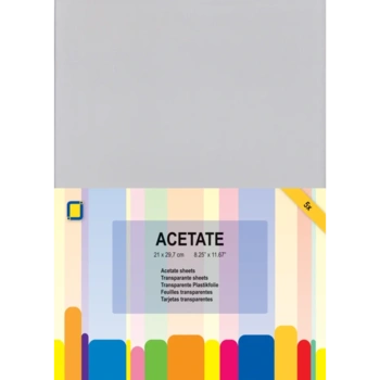 Acetate Gennemsigtige plastikplader A4, 5ark, 0,25mm