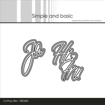 Simple and Basic dies "Ja & Hr og Fru" SBD684