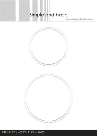 Simple and Basic Press Plate “Circles" SBH039