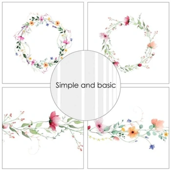 Simple and Basic Design Papers "Bright Watercolour Florals" SBP568