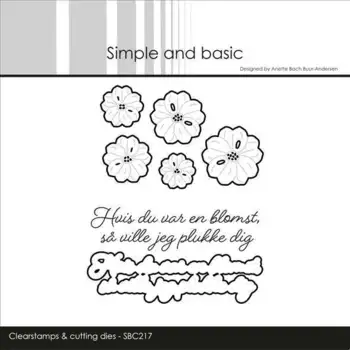 Simple and basic Clearstamp & dies "Danske tekster" SBC217