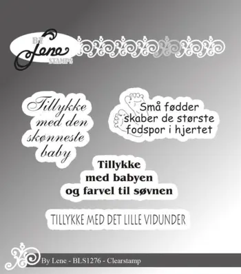 BY Lene Clearstamp "Danske tekster" BLS1276