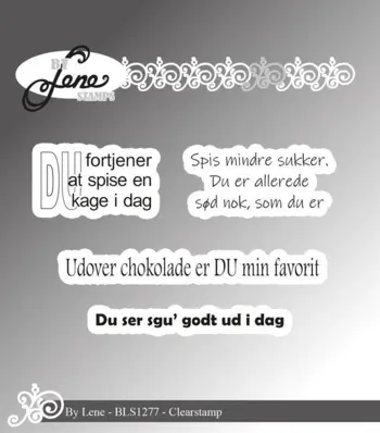 BY Lene Clearstamp "Danske tekster" BLS1277