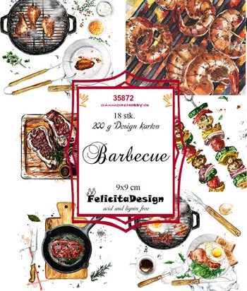 Felicita Design Toppers 9x9cm 18stk 200g Barbecue