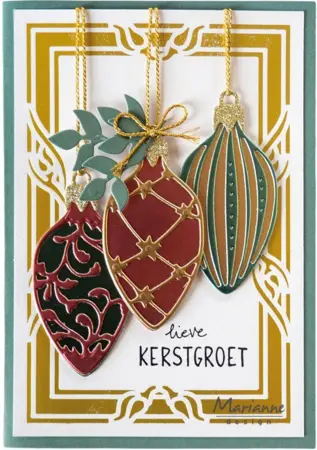 Marianne Design dies "Christmas baubles (oval)" LR0968