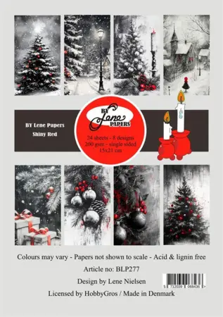 BY Lene Paperpad "Shiny Red" BLP277