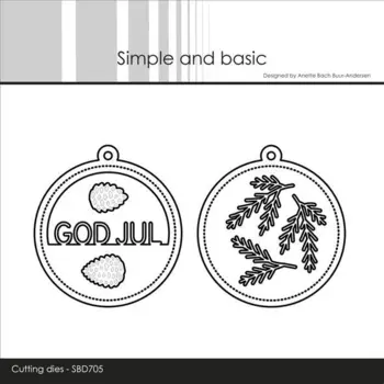 Simple and Basic dies "Sentiment in a tag GOD JUL" SBD705