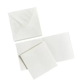 HobbyGros Storage - 50 Sæt - 3x3" / 76x76mm - Kort/Kuverter "Snow White" SS141