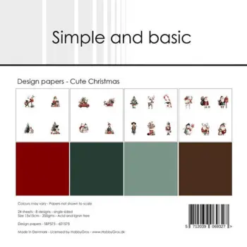Simple and Basic Design Papers "Cute Christmas" SBP575