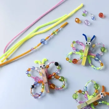 Chenille, 25stk., L: 30cm, 6mm, colorful, farverige