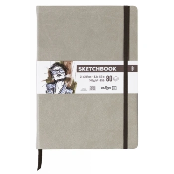SKETCHBOOK A4 80SH 140G TAUPE / grå