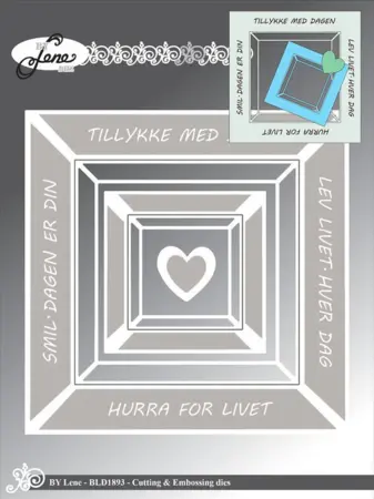 BY Lene Dies "Square Frame" BLD1893, udsolgt