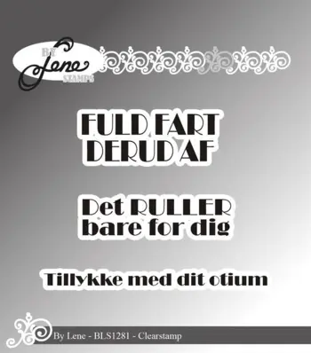 BY Lene Clearstamp "Danske tekster" BLS1281